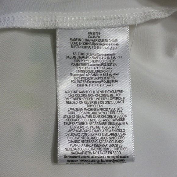 BCBG Whisper White/Golden Dress sz L - Picture 14 of 14